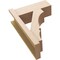 Ekena Millwork 8-in W x 20-in D x 28-in H Balboa Block Rough Cedar Woodgrain TimberThane Outlooker, Primed Tan OUTUR080X20X28BOA44RCPR - alternate 3